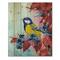 Designart - Bright Bird Bullfinch Sitting On A Branch II - Traditional Print on Natural Pine Wood